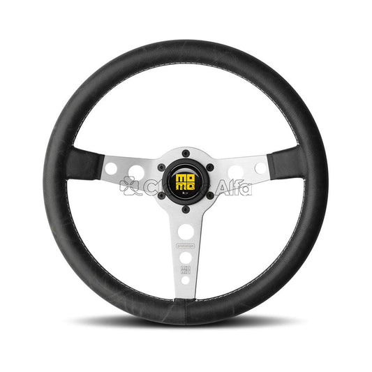 AC156 MOMO PROTOTIPO HERITAGE STEERING WHEEL - SILVER
