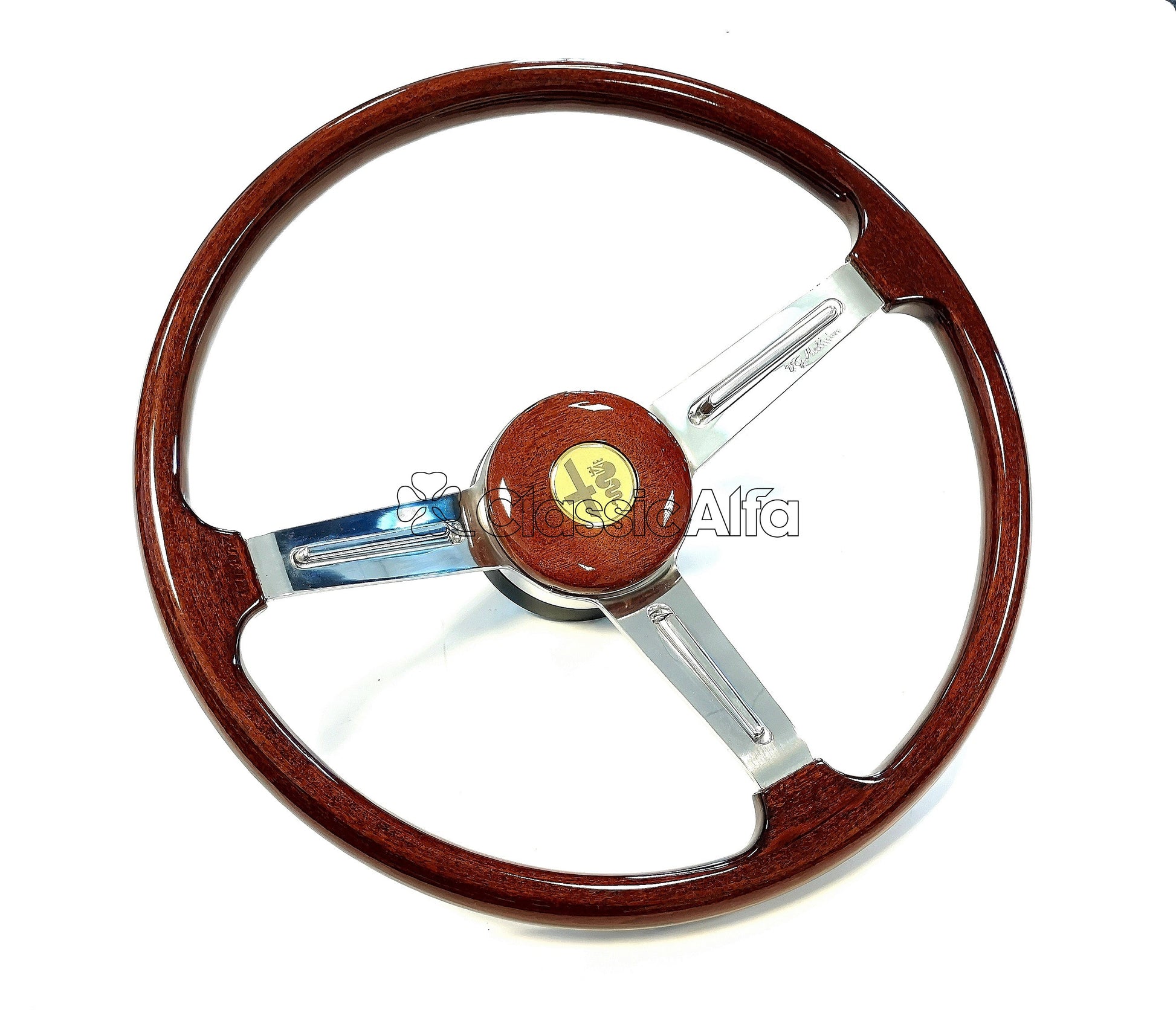 AC158  GTV & SPIDER 1750 COMPLETE  HELLEBORE STYLE STEERING WHEEL