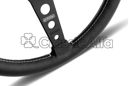 AC161 MOMO PROTOTIPO STEERING WHEEL - BLACK 370mm