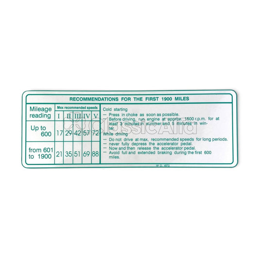 AC180 RUNNING IN STICKER