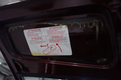 AC182 ATTENZIONE SPARE WHEEL STICKER - 105 & 116