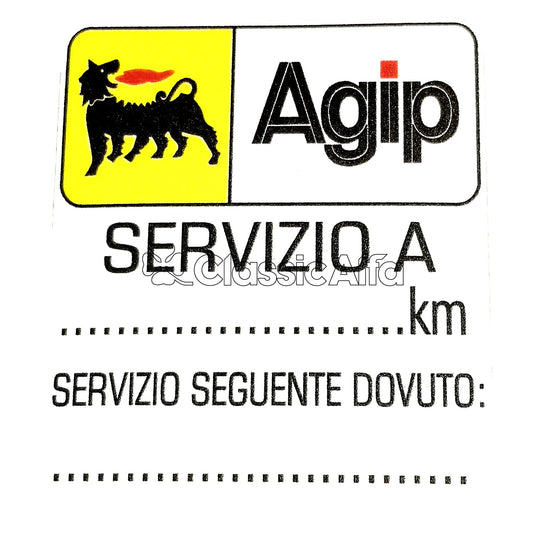 AC302 AGIP SERVIZIO A STICKER