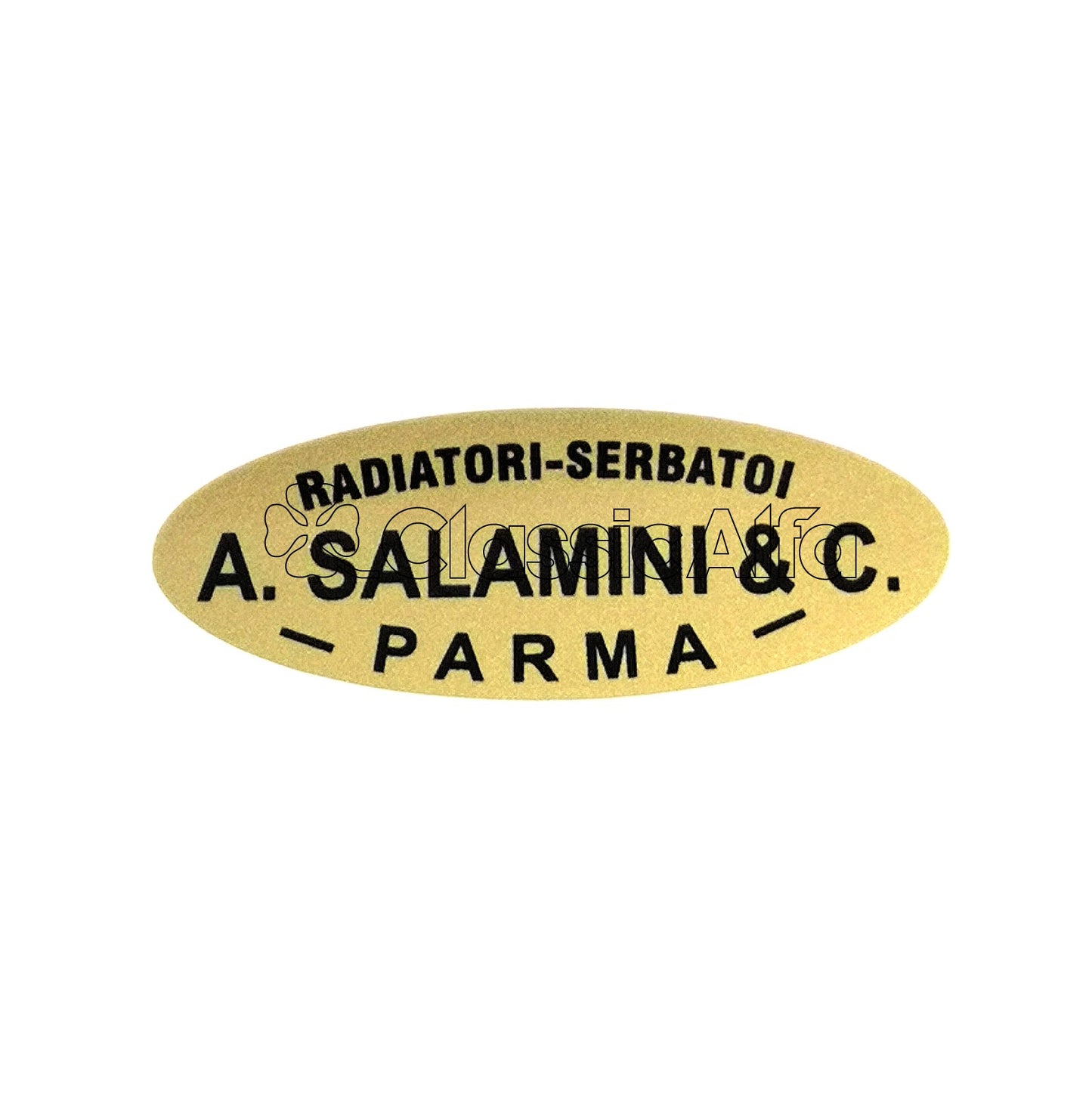 AC303 A.SALAMINI & CO RADIATOR STICKER