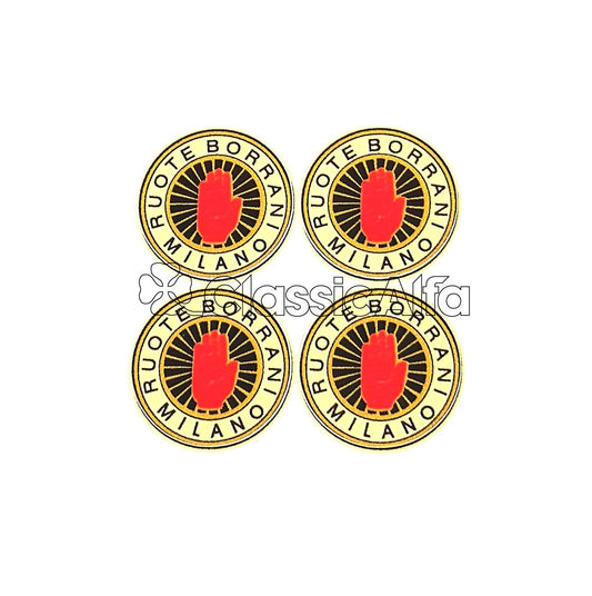 AC304  RUOTE BORRANI - SET OF 4  WHEEL STICKERS 16mm