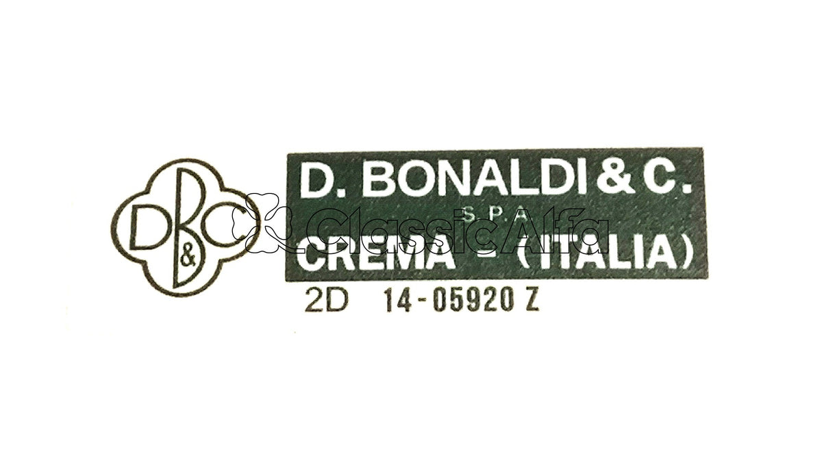 Bonalid AC311 BONALDI SERVO STICKER – Classic Alfa