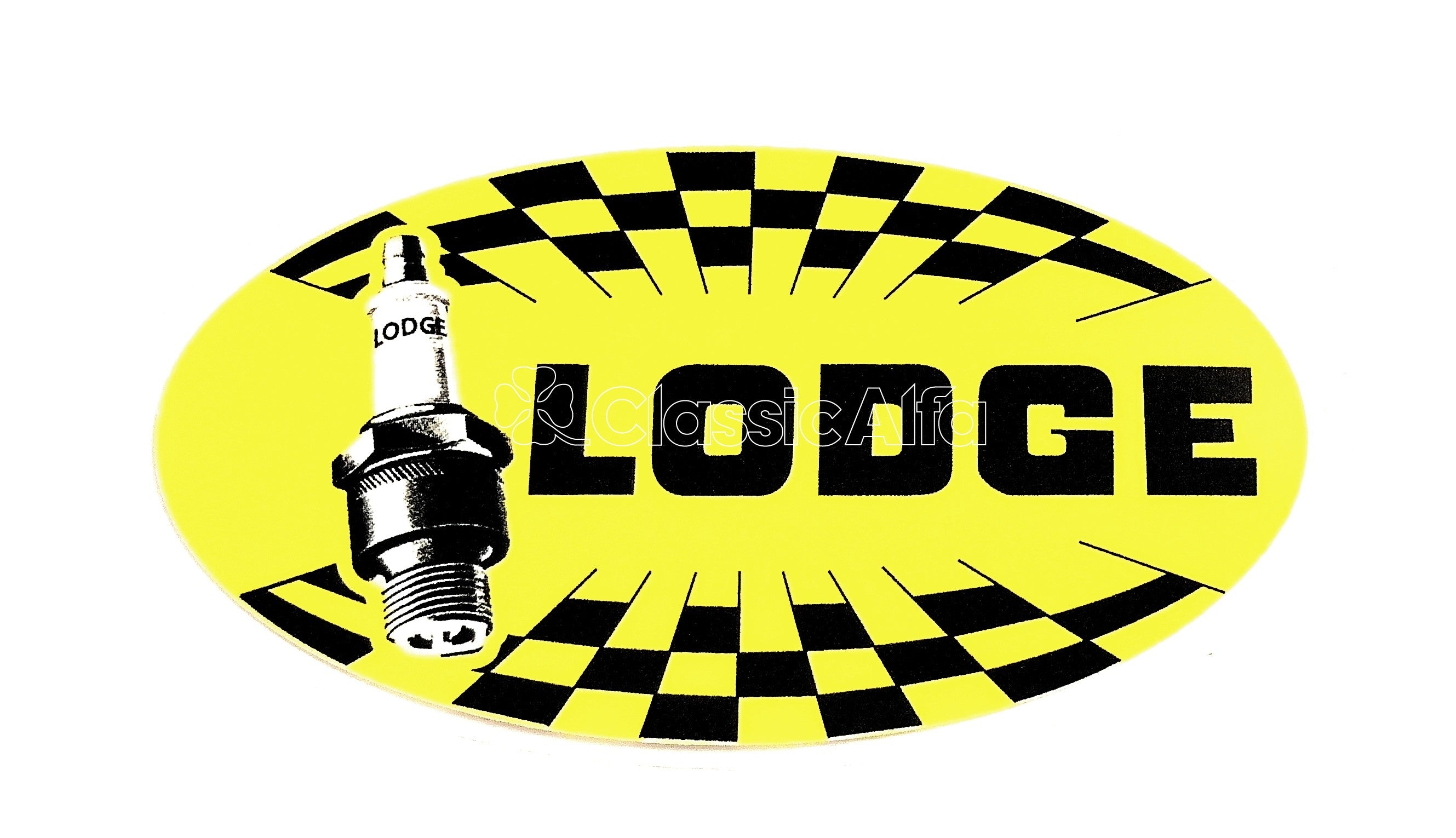 AC314 LODGE PLUGS WINDOW STICKER – Classic Alfa