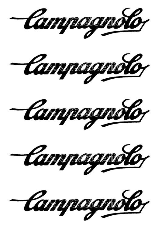 AC323 CAMPAGNOLO SCRIPT STICKERS - SET OF 5