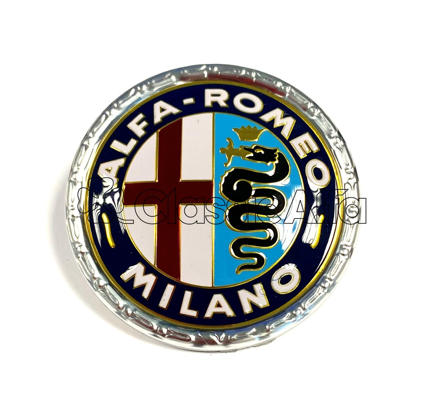 BG001 ALFA 'MILANO' PLASTIC BADGE