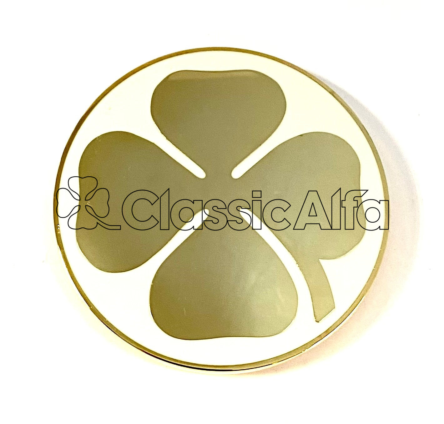 BG007 1750 GTV GOLD CLOVERLEAF C-POST BADGE