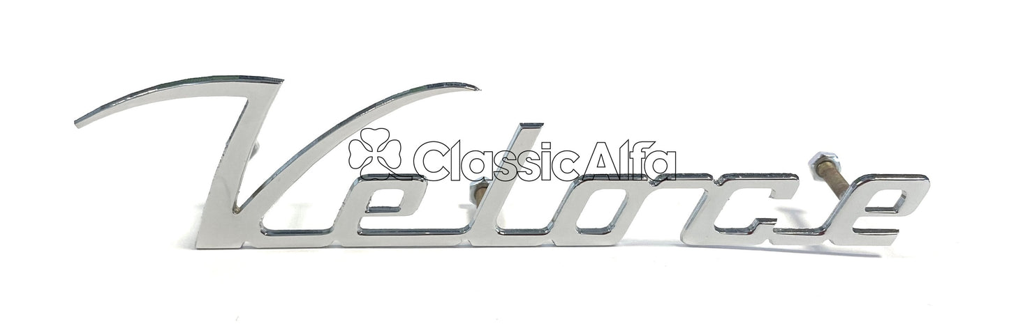 BG015 SPRINT GTV VELOCE BACK PANEL SCRIPT BADGE