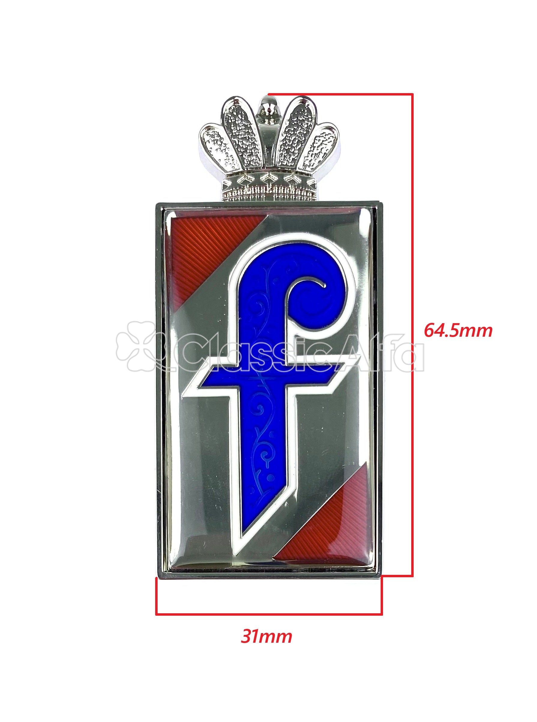 BG018 PLASTIC COATED PININFARINA 'F' BADGE SPIDERS 1970-86