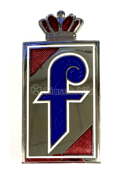 BG019 ENAMEL PININFARINA F BADGE - ROUNDTAIL SPIDER 1966-69