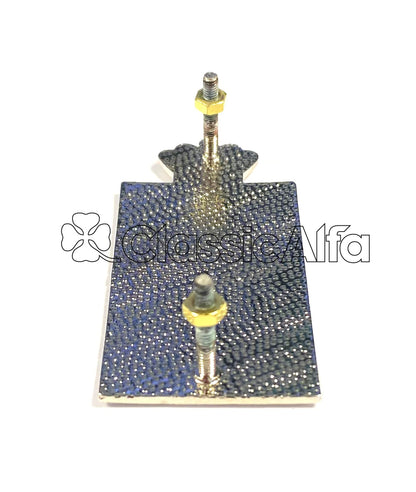 BG019 ENAMEL PININFARINA F BADGE - ROUNDTAIL SPIDER 1966-69