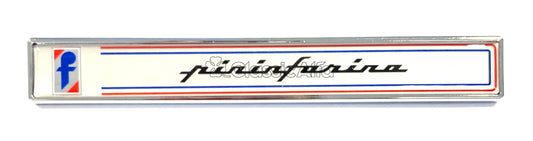 BG021 PININFARINA LONG SCRIPT BADGE - SPIDERS 1986 ON