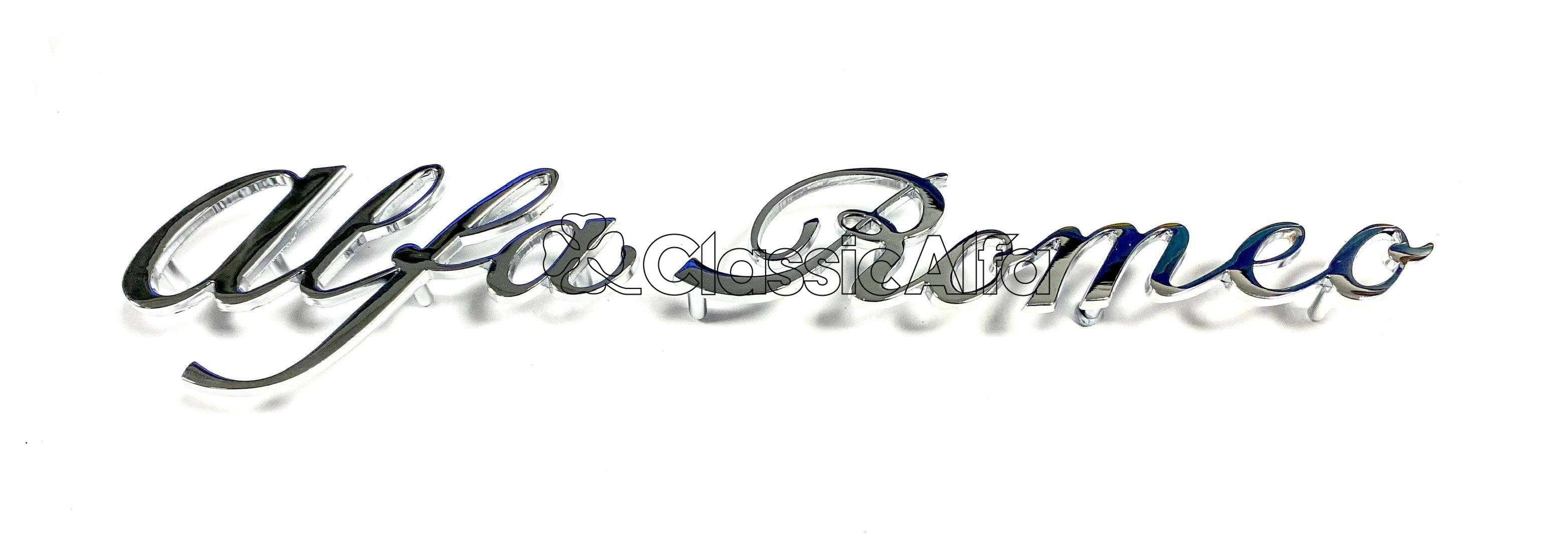 Alpha Romeo Script BG027 ALFA ROMEO SCRIPT FOR 1600 ROUNDTAIL SPIDER & GIULIA SUPER ...