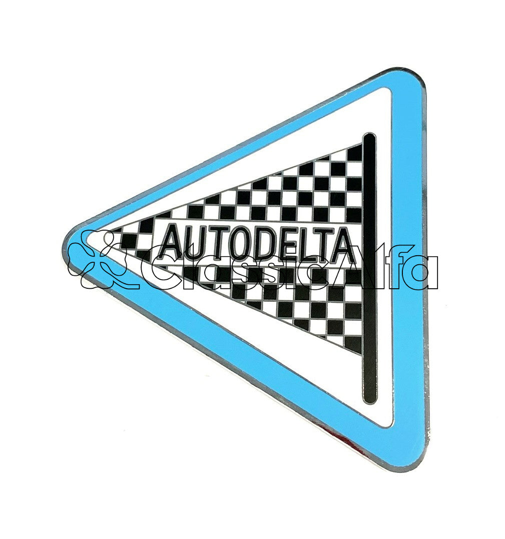 BG034/1 AUTODELTA ENAMEL BADGE - ADHESIVE
