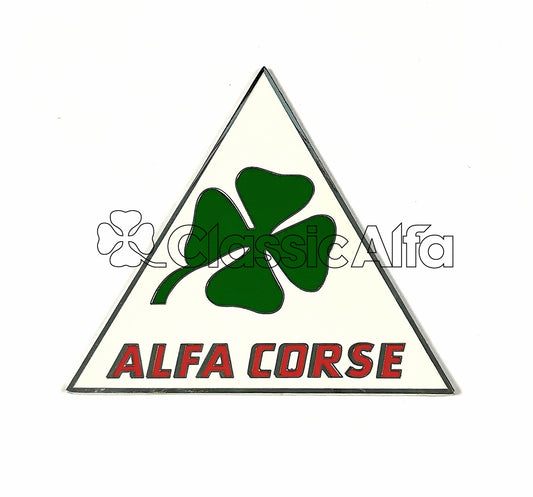 BG036/1 ENAMEL CLOVER "ALFA CORSE" (72mm)