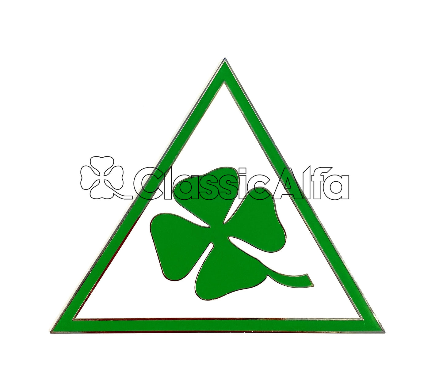 BG036 ENAMEL CLOVERLEAF BADGE