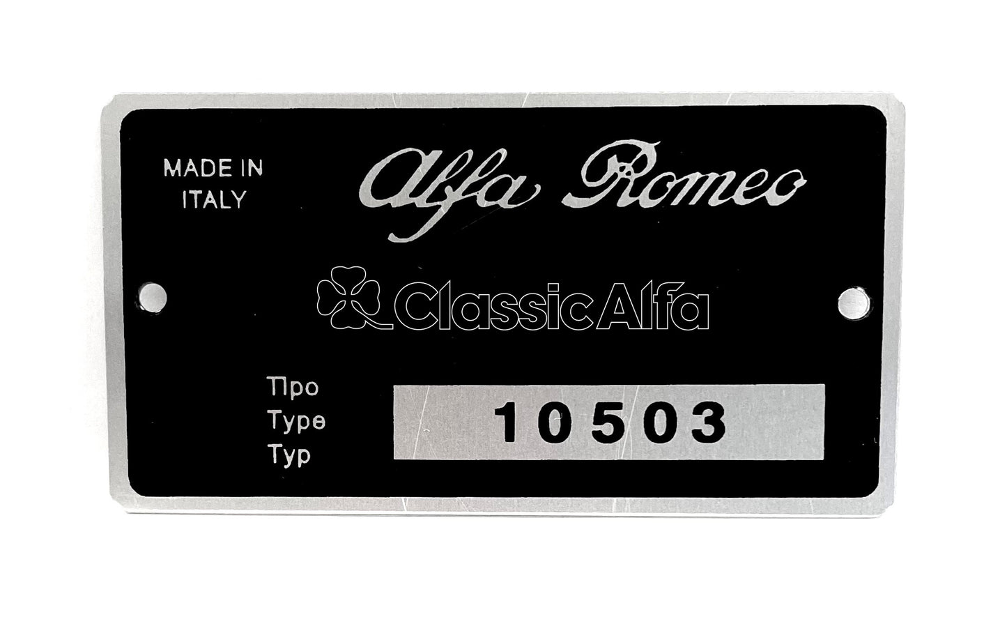 BG059  TYPE PLATE 105.03