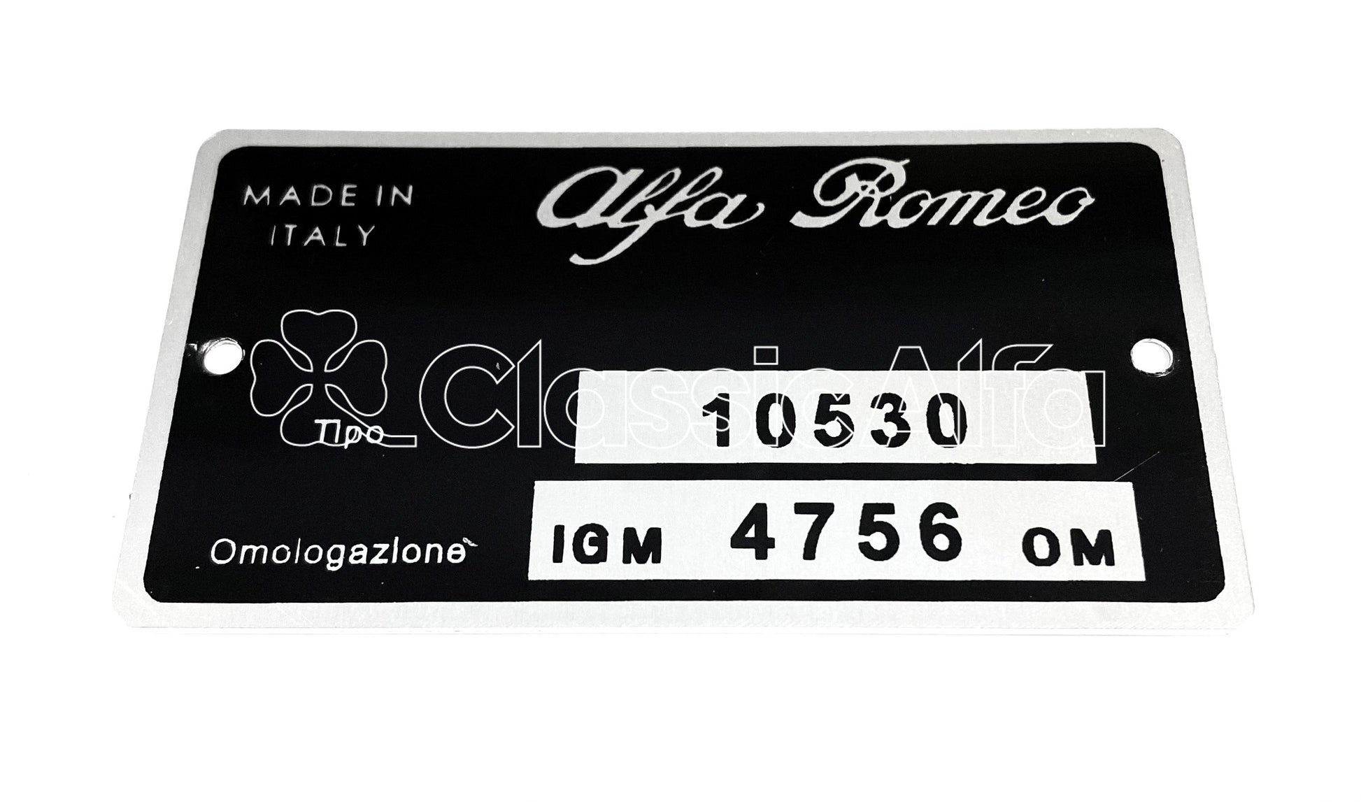 BG066 TYPE PLATE GIULIA SPRINT GT JUNIOR LHD 105.30