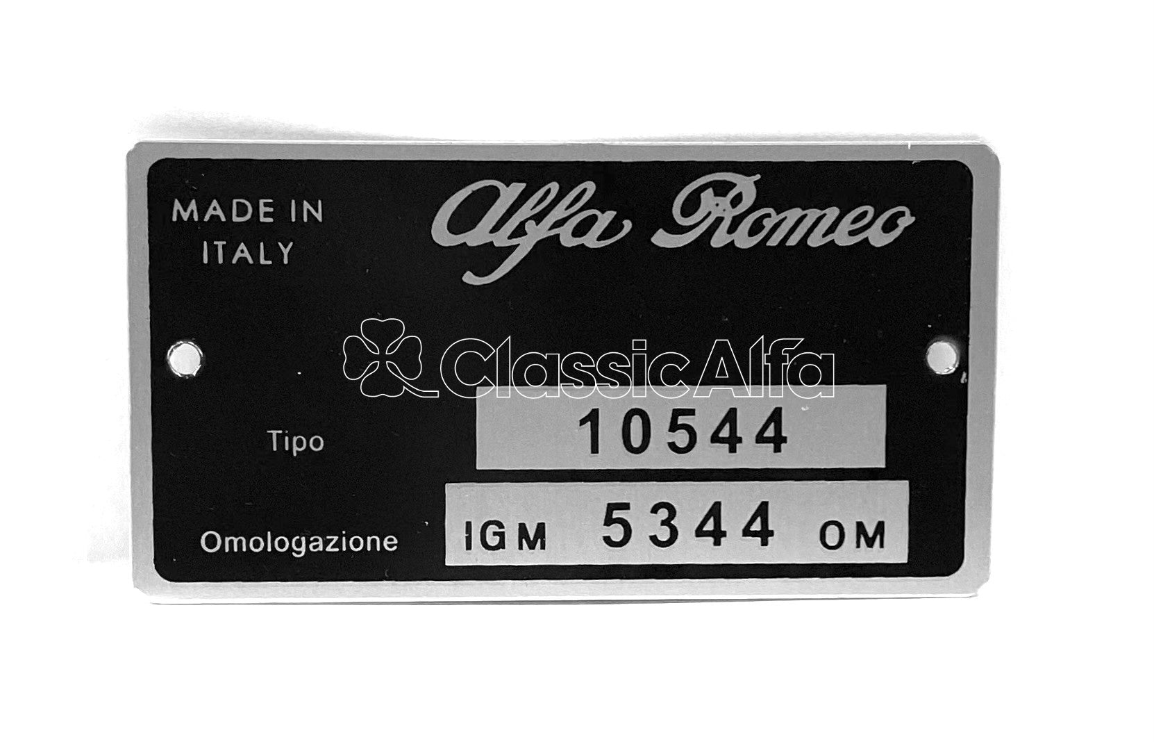 BG067 TYPE PLATE GIULIA GTV 1750 LHD 105.44