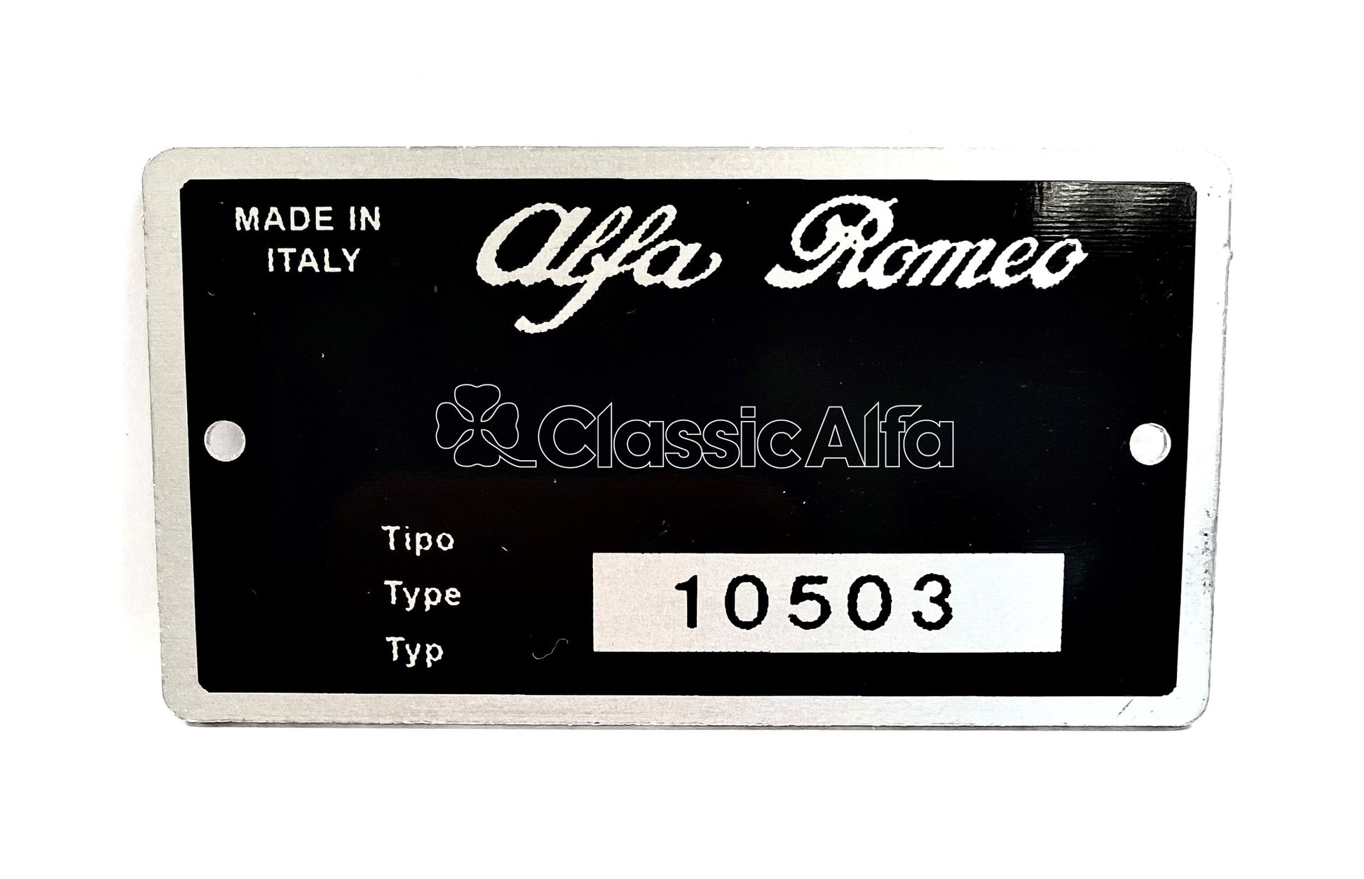 BG072 TYPE PLATE 1600 ROUNDTAIL SPIDER LHD 105.03 