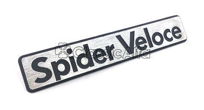 BG075 SPIDER VELOCE BADGE METAL VERSION 1983-89