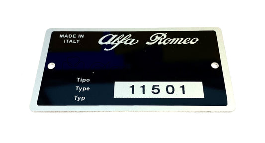 BG076 TYPE PLATE 2000 GTV USA SPEC 115.01 