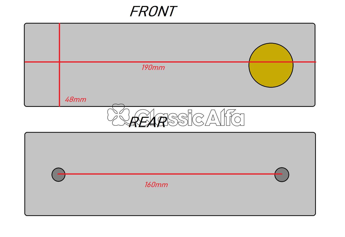 BG081 RADIO BLANKING PLATE GIULIA 1300 & 1600