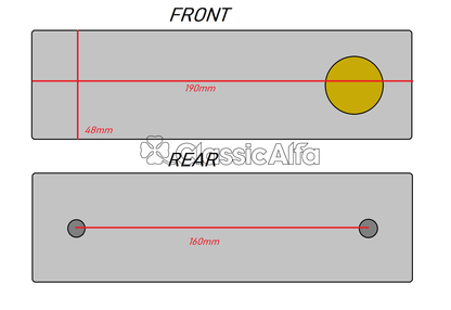 BG081 RADIO BLANKING PLATE GIULIA 1300 & 1600