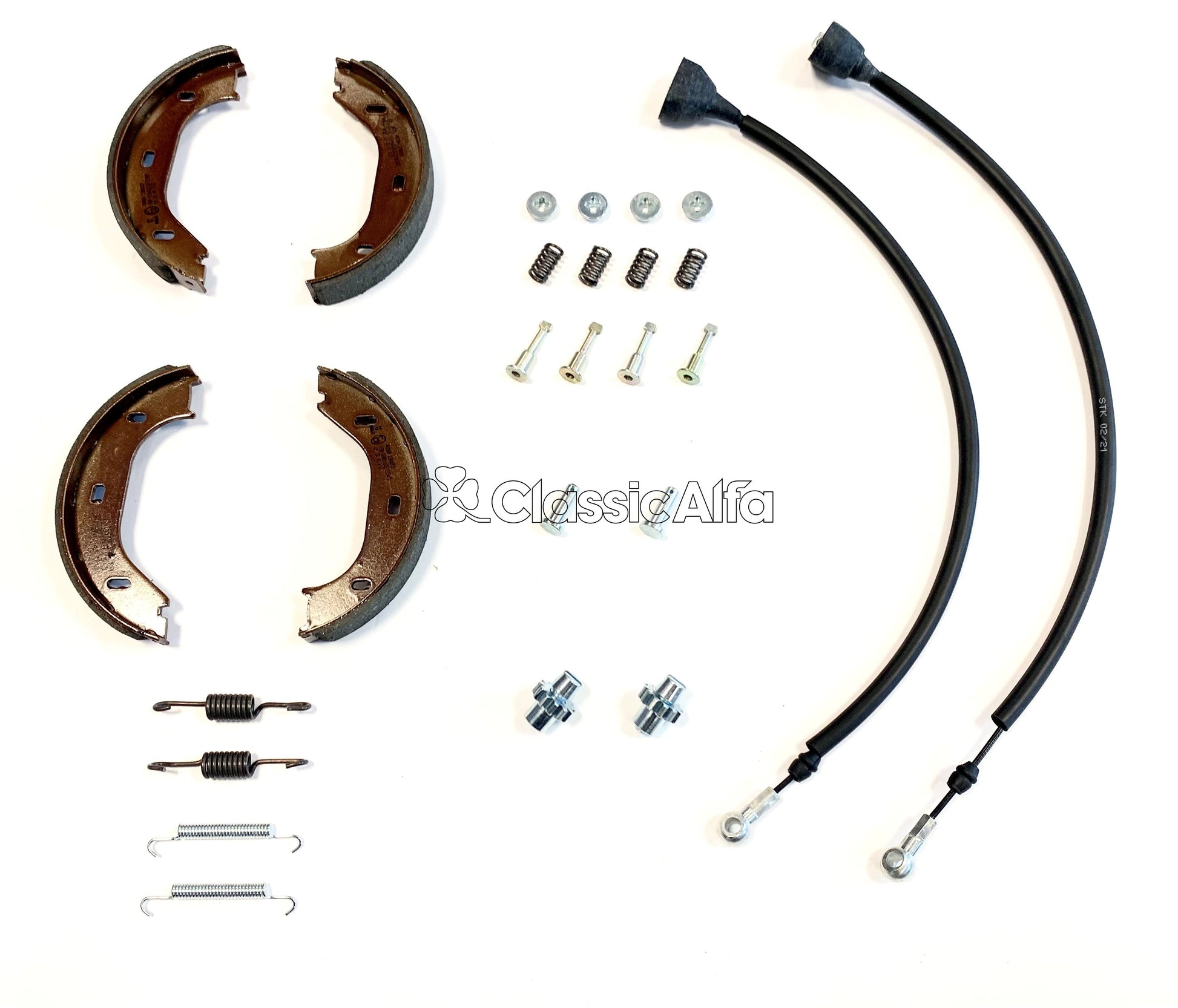BR051/1 HANDBRAKE SHOES KIT (ATE)