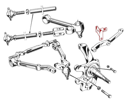 BR089/1 PAIR FRONT BRAKE HOSE BRACKET