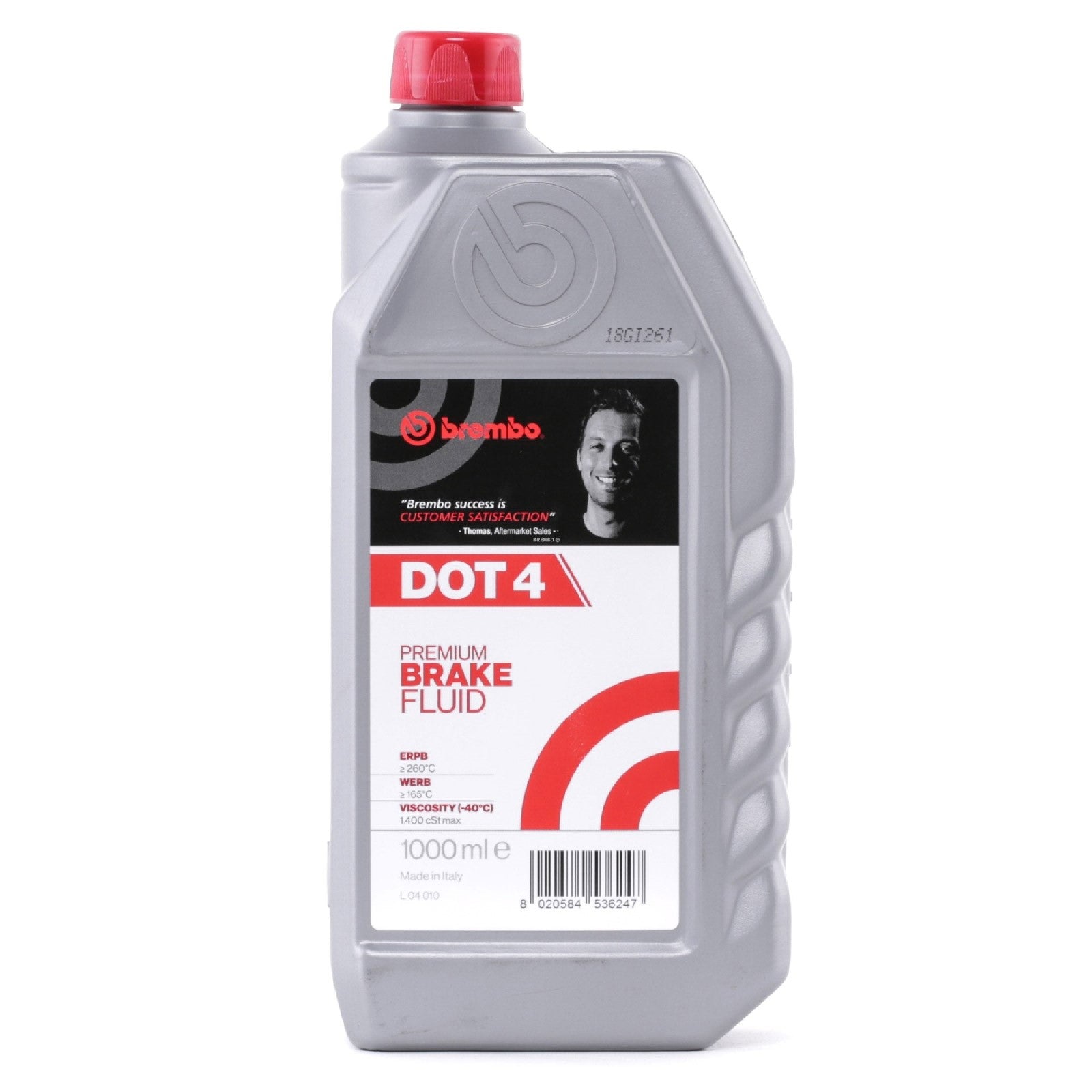 BR110 BREMBO DOT 4 BRAKE FLUID - 1 LITRE