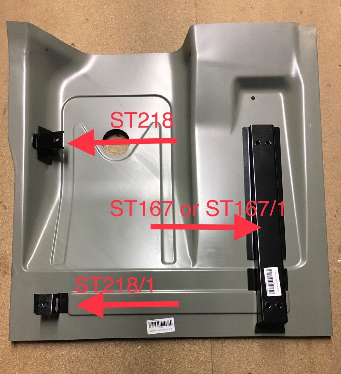 ST218 SPIDER REAR SEAT SUPPORT BRACKET - CARS 1970-93