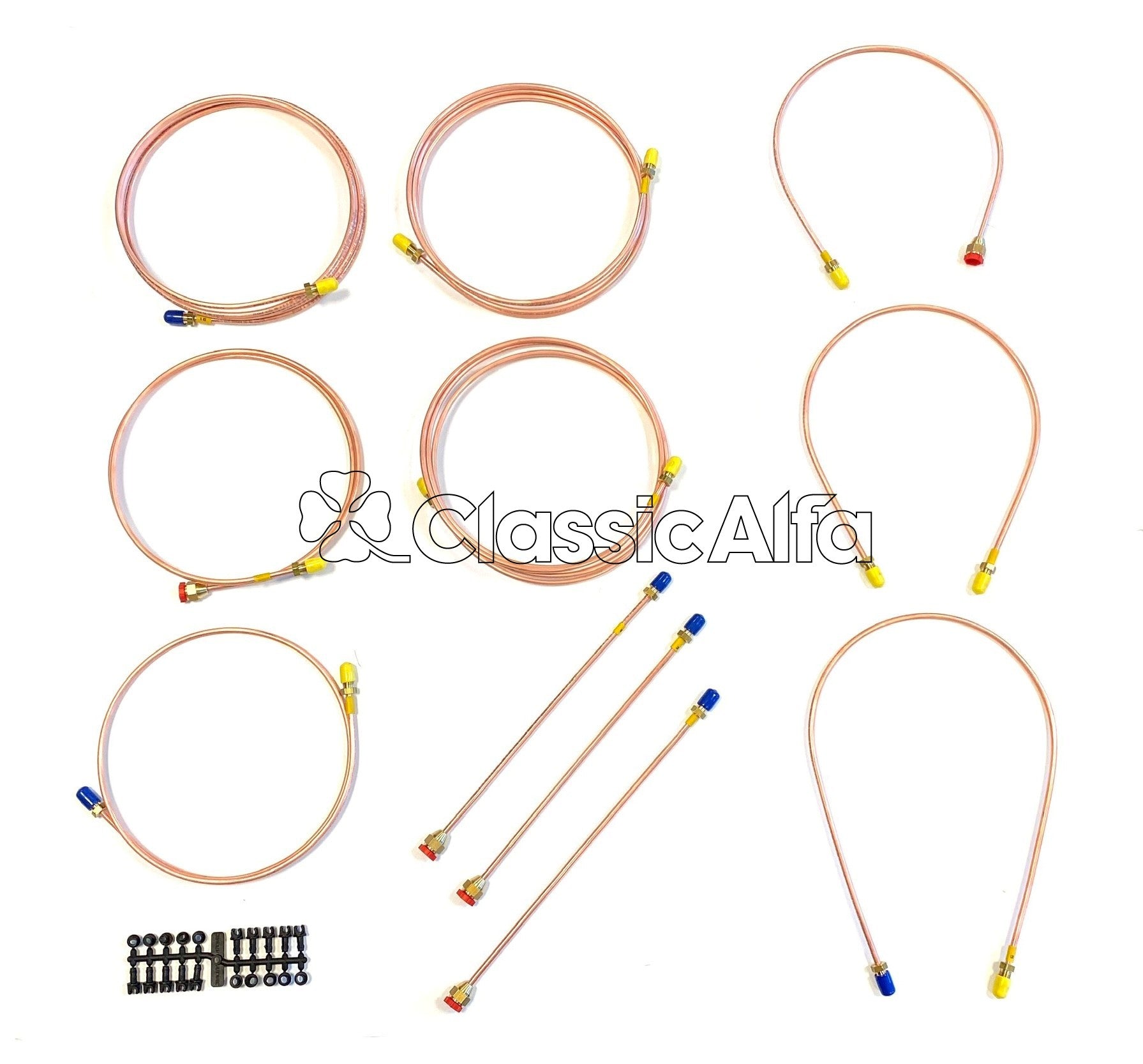 BR300 BRAKE LINE SET - COPPER - RHD 1750 Mk2 & 2000 GTV