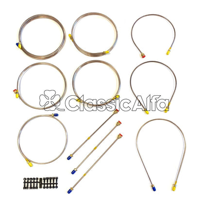 BR301 BRAKE LINE SET - NICKEL PLATED - RHD 1750 Mk2 & 2000 GTV