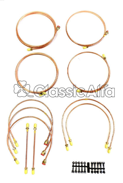 BR302 BRAKE LINE SET - COPPER - SPRINT GT, GTV & GTC RIGHT HAND DRIVE