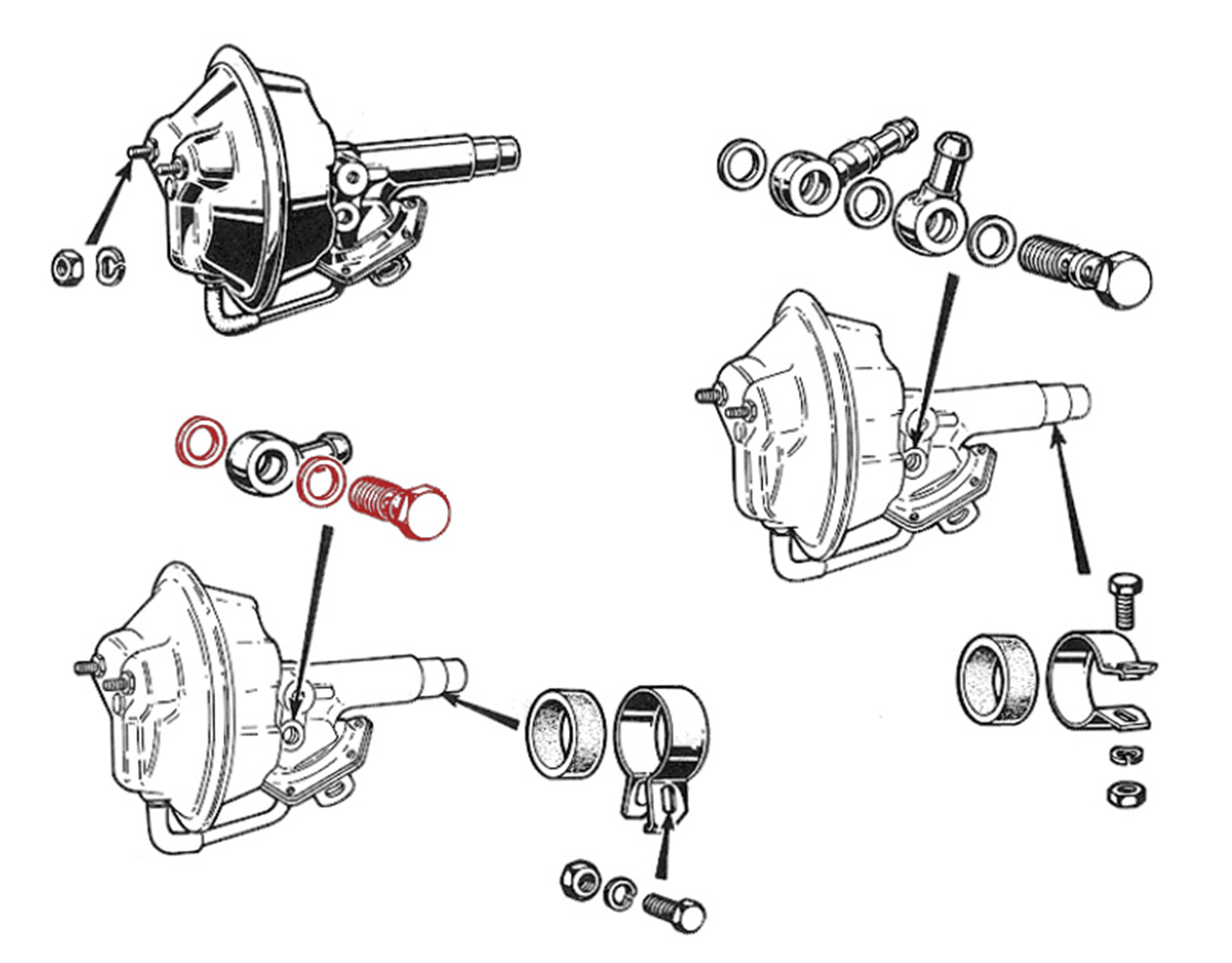 BR340 BENDIX/BONALDI SERVO BANJO BOLT
