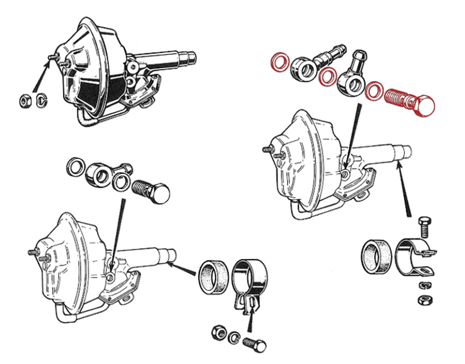 BR341 BENDIX/BONALDI SERVO BANJO BOLT - DOUBLE