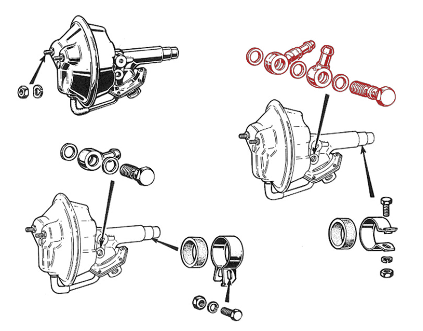 BR344 BENDIX/BONALDI SERVO DOUBLE BANJO FITTING