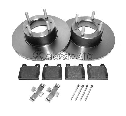 BR516 FRONT BRAKE DISC & PADS SET 1300/1600