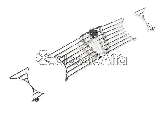 CH011 2000GTV FRONT GRILLE SET - 3 PIECES