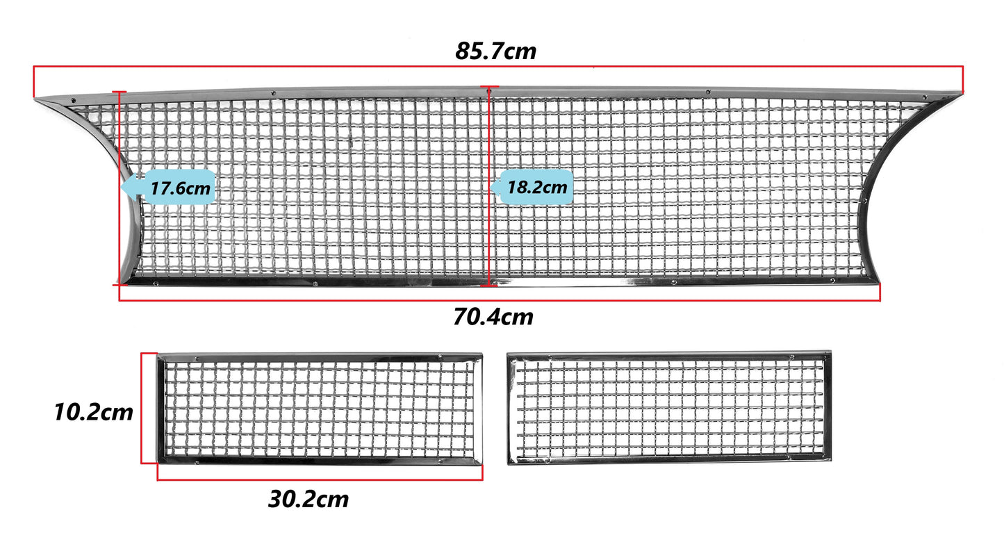 CH012 GTA MESH GRILLE SET - 3 PIECE VERSION