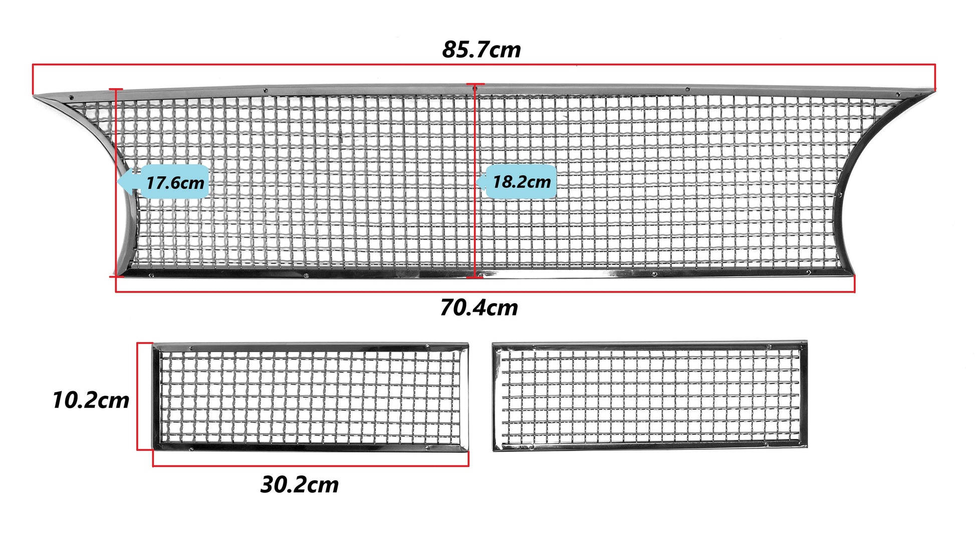 CH012 GTA MESH GRILLE SET - 3 PIECE VERSION