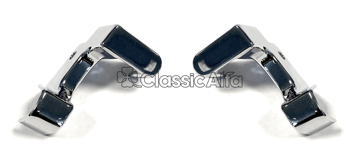 CH040 SPIDER 1970-93 B-POST TOP CHROME TRIM - PAIR
