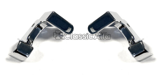 CH040 SPIDER 1970-93 B-POST TOP CHROME TRIM - PAIR