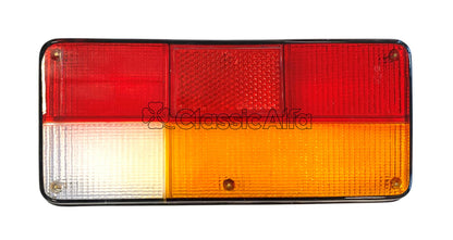 D0112 REAR LIGHT LENS RIGHT BLACK RIM 116 SALOON