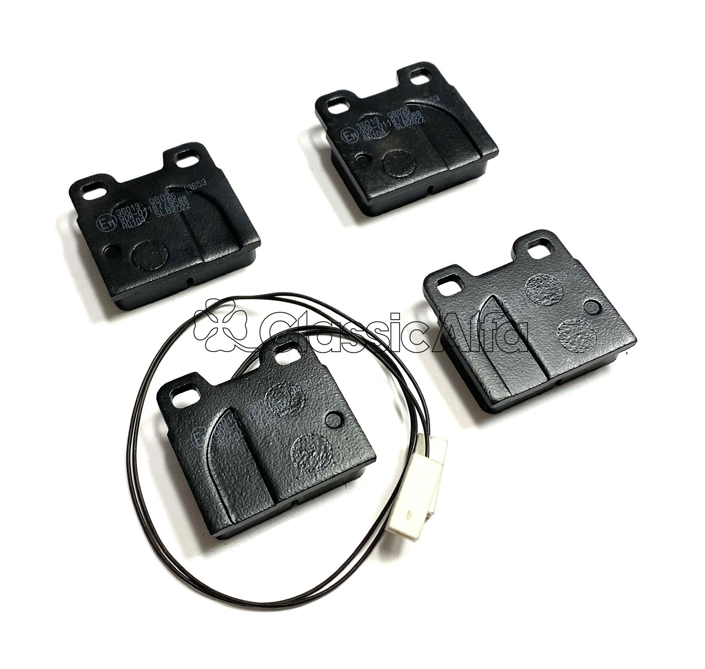 D0172 REAR BRAKE PADS WITH WEAR INDICATOR 116 & 75, 4CYL