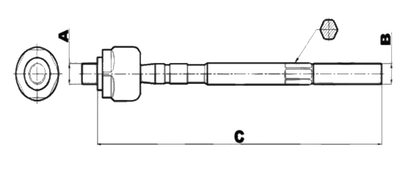 D0276 AXIAL BALL JOINT SPICA STEERING 116 & 75