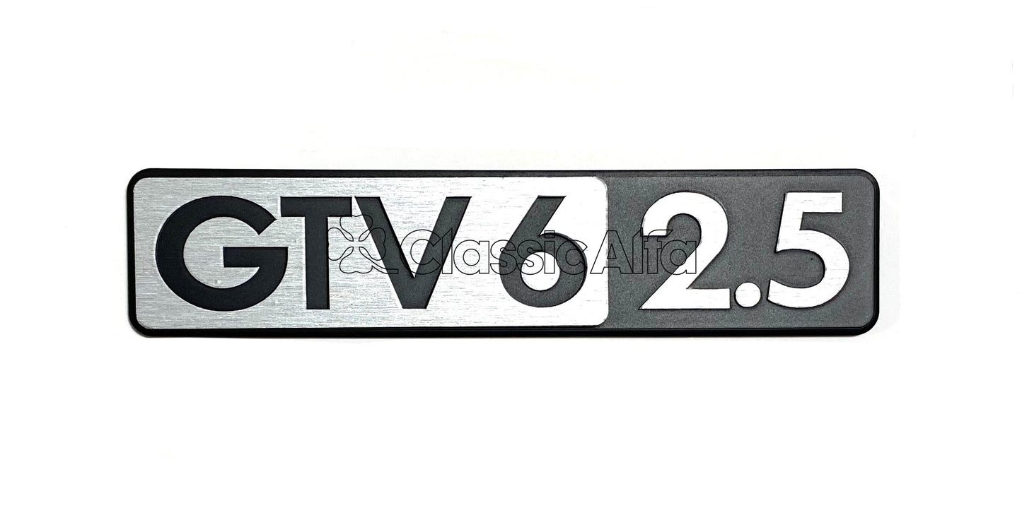 D0394 ALFETTA GTV6 2.5 BOOT BADGE